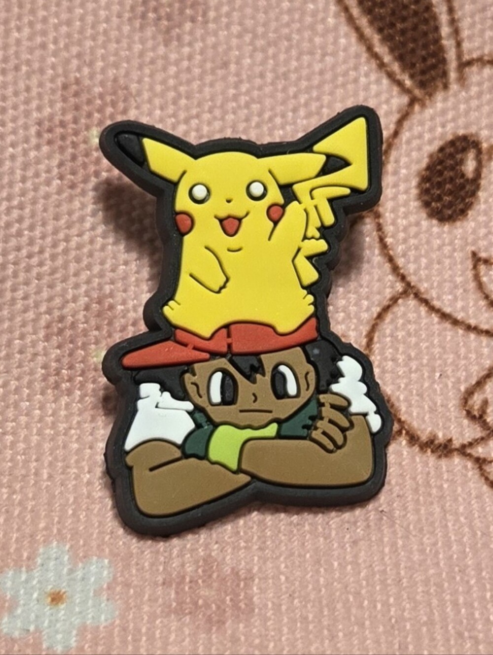 3/$10 Pikachu & Ash Ketchum Pokémon Jibbitz Croc Charm Anime